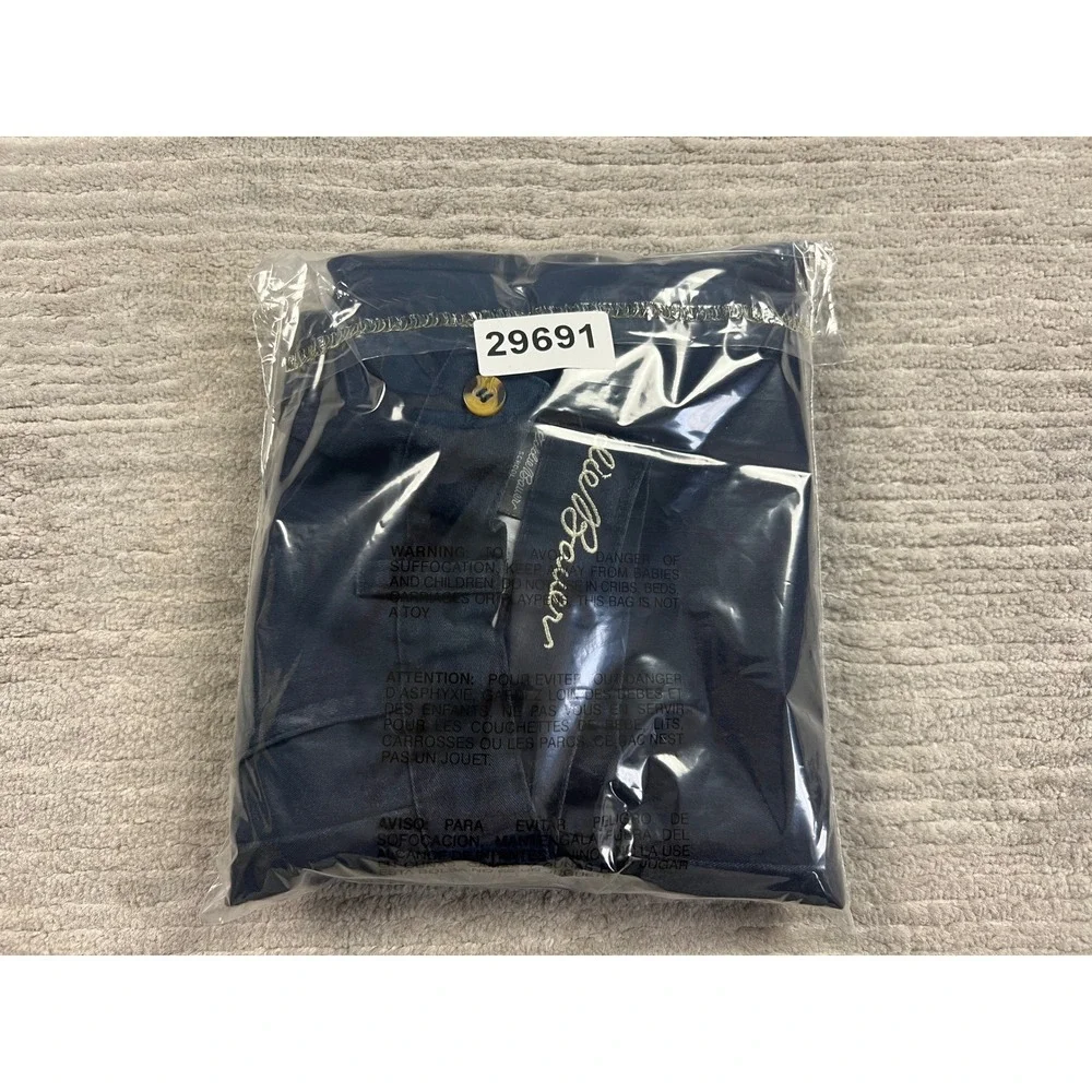 Eddie Bauer School Pants Boys 16 Navy Blue Uniform Straight Leg Chino 29x26